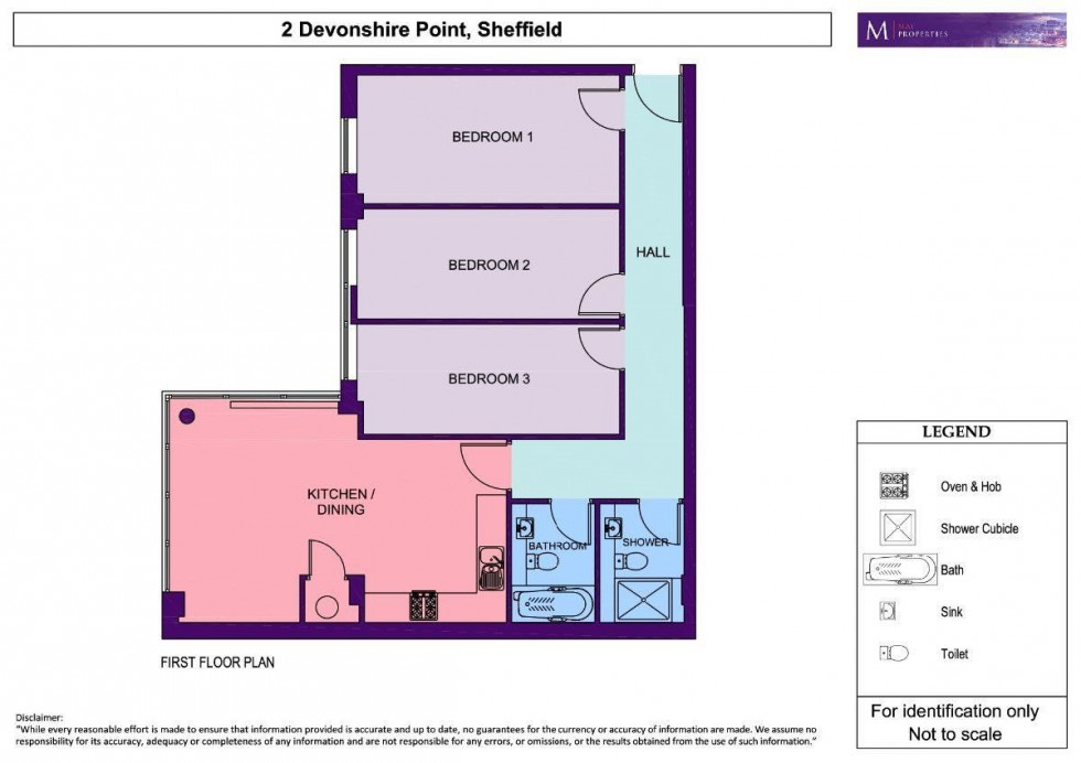 Floorplan for Apt 2 Devonshire Point