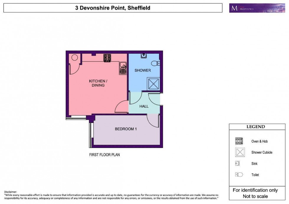 Floorplan for Apt 3 Devonshire Point