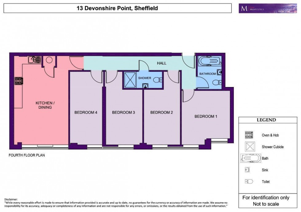 Floorplan for Apt 13 Devonshire Point