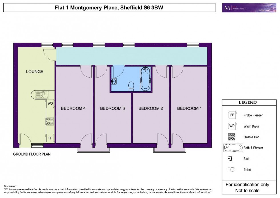 Floorplan for 1 Montgomery Place